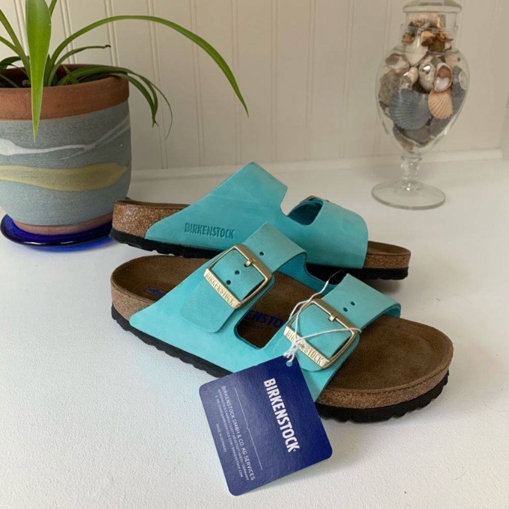 Teal Birkenstock’s